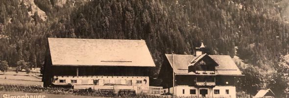 Alte Aufnahme vom Bio-Bauernhof Simonbauer mit Apartments, Ferienhaus, Penthaus und Zimmer in Ramsau am Dachstein