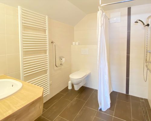 spacious bathroom