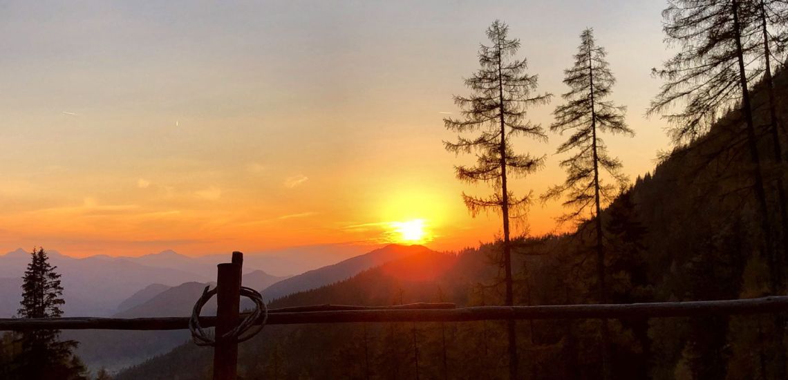 Sonnenuntergang Ramsau