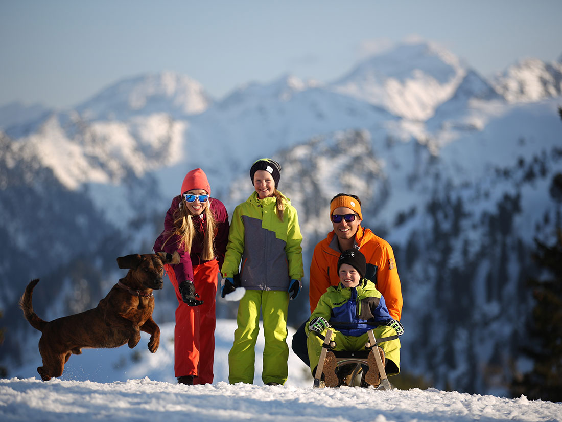 Rodeln auf der Hochwurzen